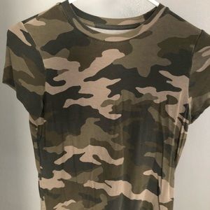Aeropostale Camo Cropped Shirt